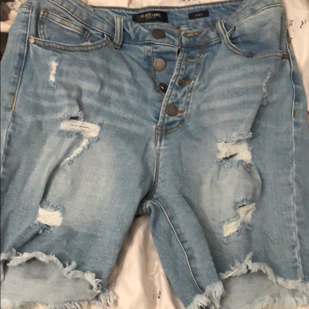 Bermuda denim shorts